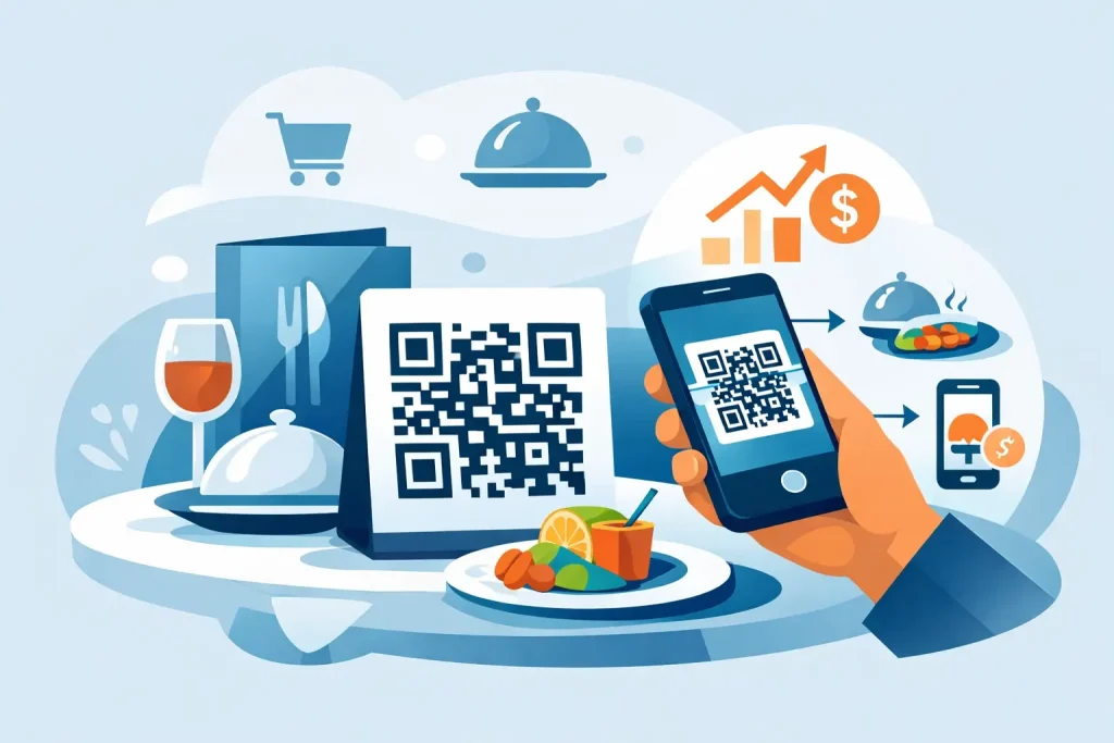 QR Code Menu for Restaurant Service That Sells