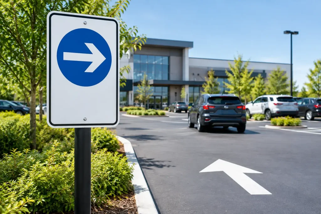Custom Parking Lot Signs That Keep Traffic Moving