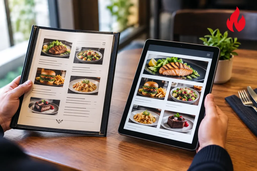 Printed Menus Versus Digital Menus That Work