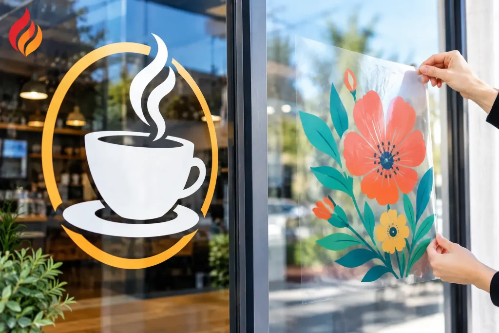 Vinyl Decals vs Window Clings for Business